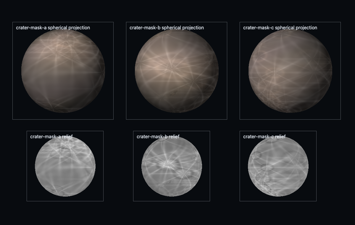 Procedural planet — crater field