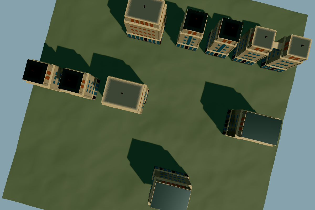 Procedural District: Far camera presentation.