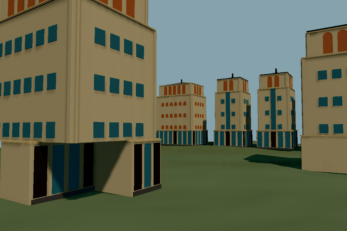Procedural District: Near camera presentation.