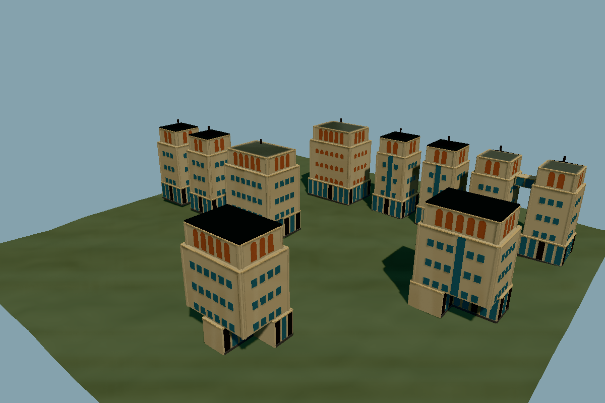 Procedural District: Final color-managed presentation readback.