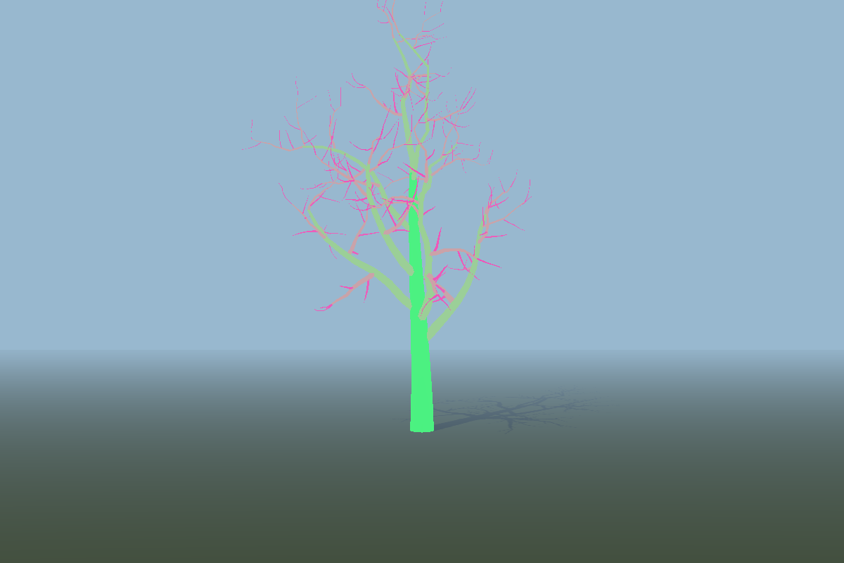 Native WebGPU Structured Ash Growth: no-post design
