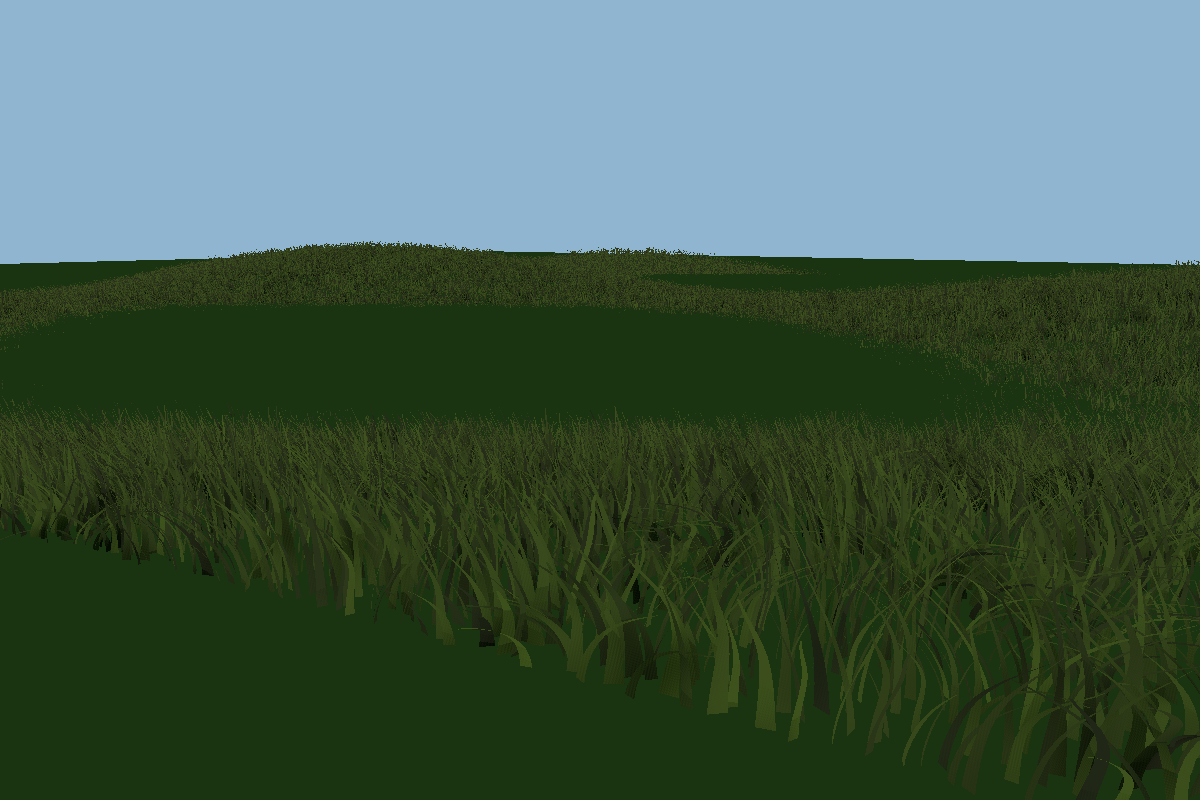 Procedural Vegetation: Near camera