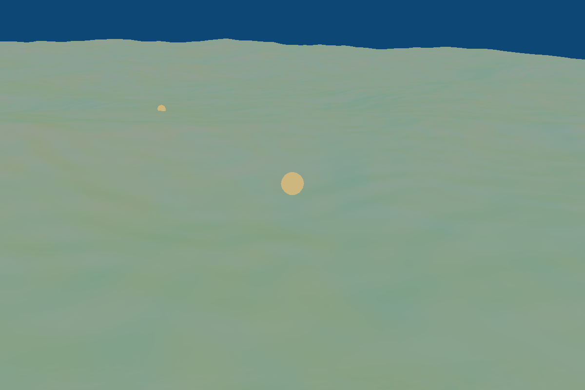 Spectral Ocean: Near camera ocean frame.