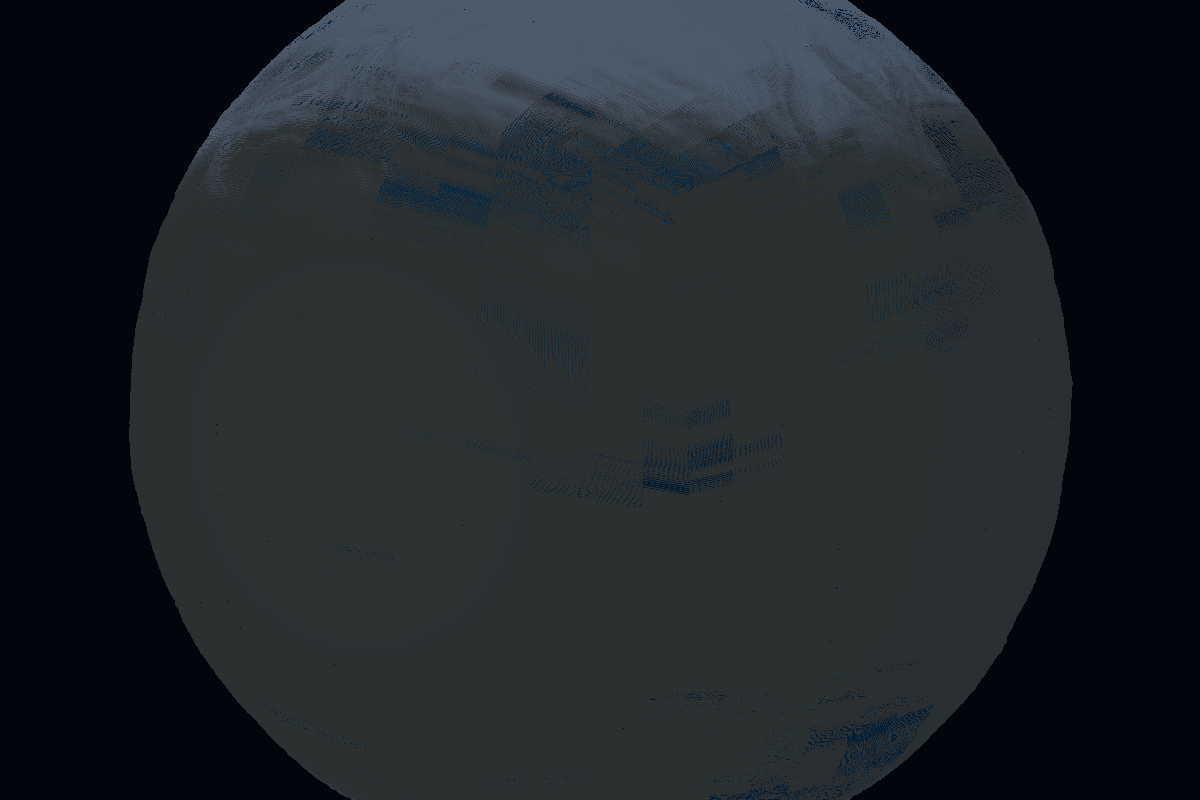 Procedural Planets: Ambient-only lighting control (no post stack; sun stripped).