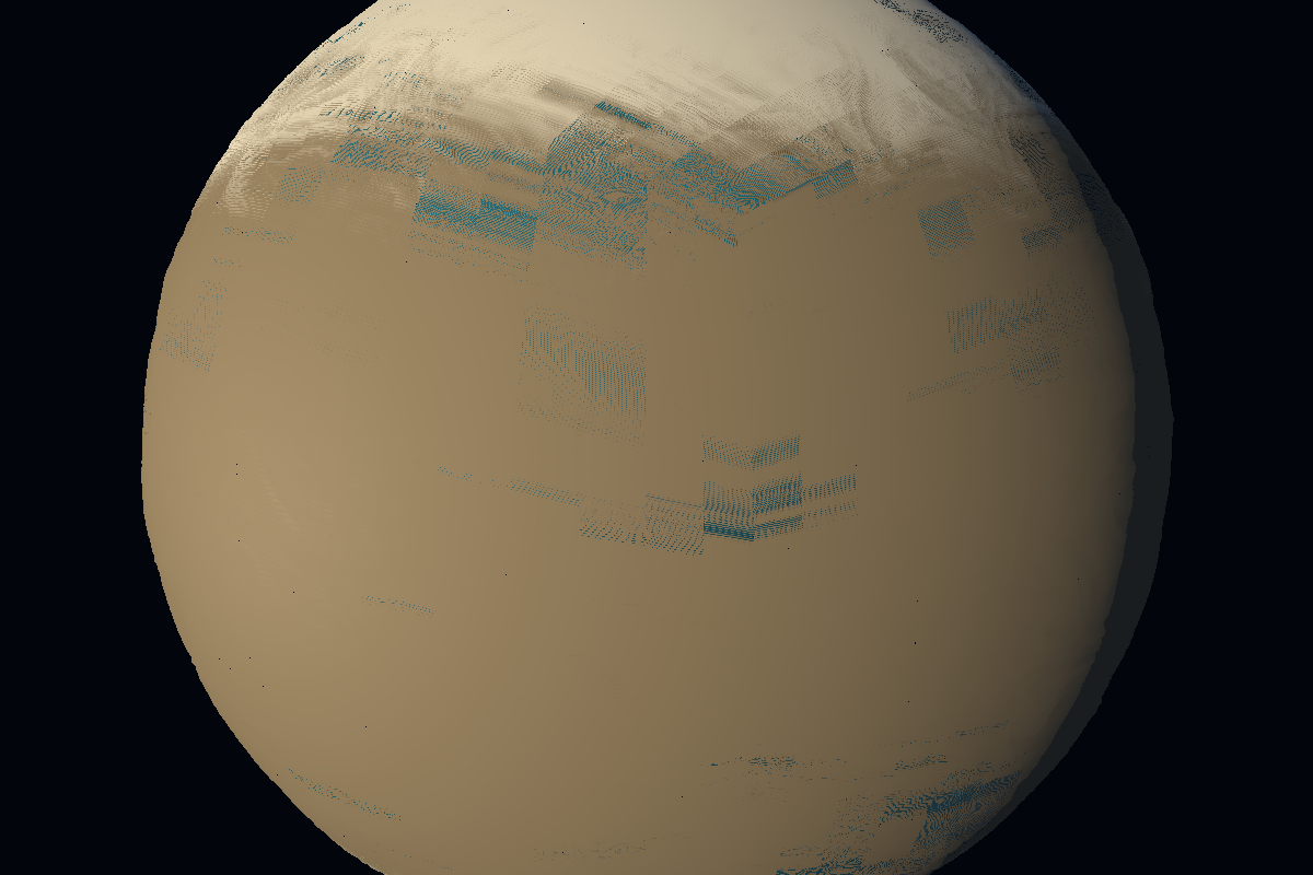 Procedural Planets: Temporal t=1/60 (sun azimuth advanced).