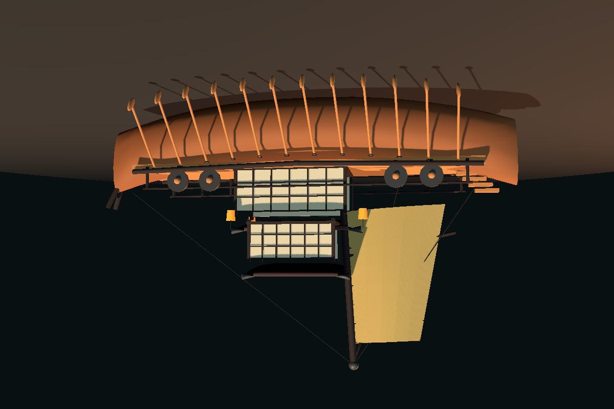 WebGPU Tower Ship Sculptor: Near camera